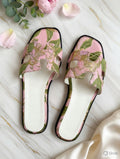 Rose Garden H-Strap Flats